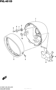 VL1500T Headlamp Housing (Vl1500Btl7 E28)