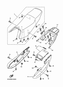 YBR125ED Сиденье