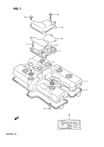 GSF400 Крышка головки цилиндров