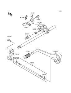 ZR250 Механизм переключения передач