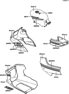 EX500 Decal(ebony / gray)(ex500-b4)