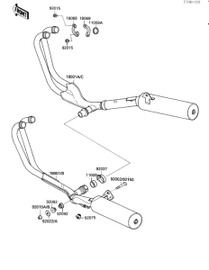 ZX750 Muffler comp