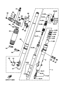  Вилка передней оси