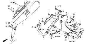 XL125V Глушитель