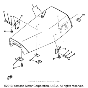YZ100D Сиденье