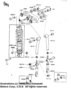 KDX175 Rear suspension / shock absorber