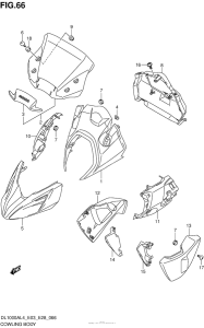 DL1000 (ABS) Cowling Body