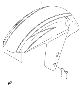 GSX-R600 Переднее крыло