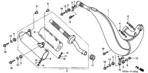 CR250R Expansion chamber ('02-'04)