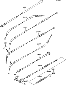 EN450 Тросы управления