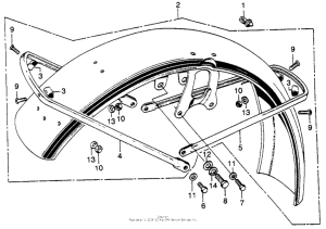 CB750 Переднее крыло