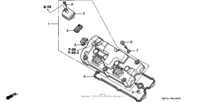 CBR1100XX Крышка головки цилиндров