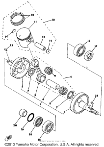 IT125H Коленвал,поршни