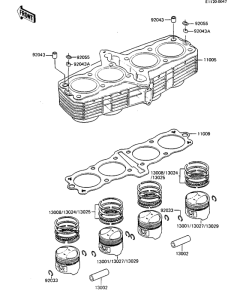 ZX750 Cylinder / pistons