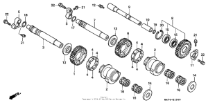 CBR1100XX Валансирный вал