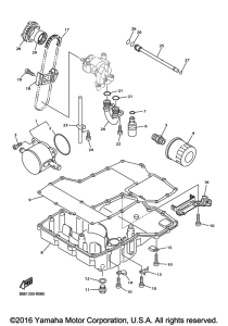 FJR1300AE Масляный картер
