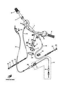 CY50 CY50N Рулевой рычаг и кабель