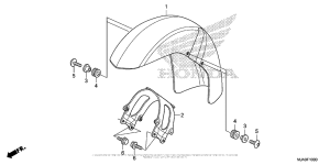 VT750C Front Fender (1)