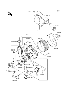 VN400 Воздушный фильтр