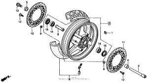  Переднее колесо