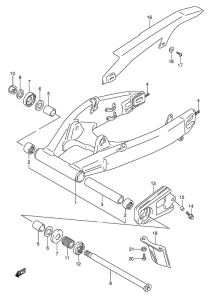 GSX-R1100 Маятник задний