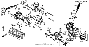 VF700C Carburetor comp. parts