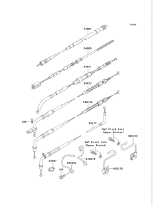 VN750 Тросы управления
