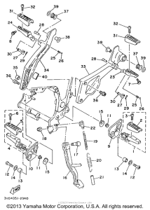 TDM850E Подножки