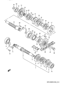 DR125 Трансмиссия