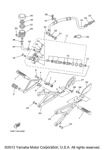 TZ250M Подножки
