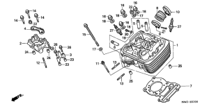 XL600V Головка цилиндров