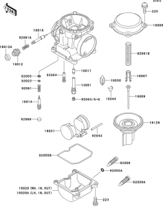 ZG1000 Carburetor parts(1 / 2)