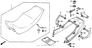 VF700F Seat + rear cowl