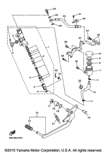 FZ6RGCB Задний торм цилиндр