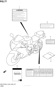 GSX-R750 Label (Gsx-R750L4 E03)