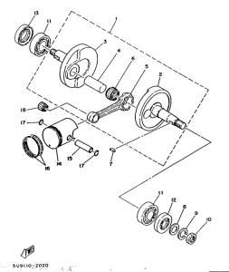 MA50 Коленчатый вал и поршни