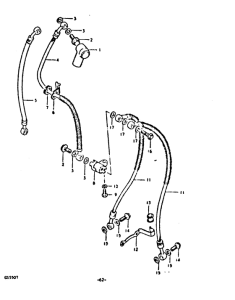 GS550 Передние тормозные трубки