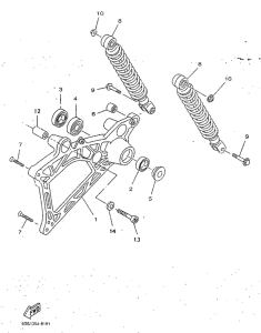 YP125R Rear arm. suspension