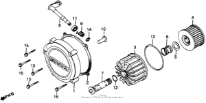 GL500I Clutch cover + oil filter