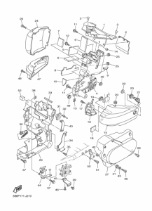 XVS1100 XVS11Z Боковая крышка