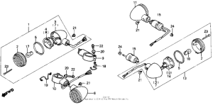 VF700C Задний фонарь