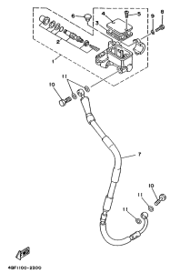 WR200R Главный тормозной цилиндр