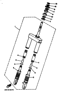 CG50E CG50U Вилка передней оси