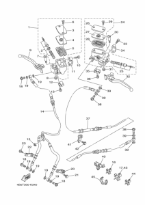 XP500 Передний тормозной цилиндр