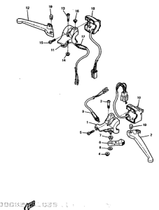 CW50 Handle switch. lever