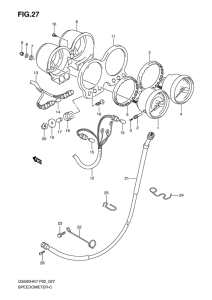 GS500 Спидометр-тахометр