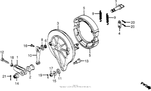 CB650 Задний тормоз