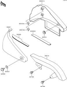 VN800 Боковые обтекатели