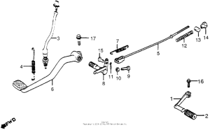 CB650 Brake pedal + change pedal