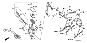 CB600F (ABS) Fr. brake master cylinder